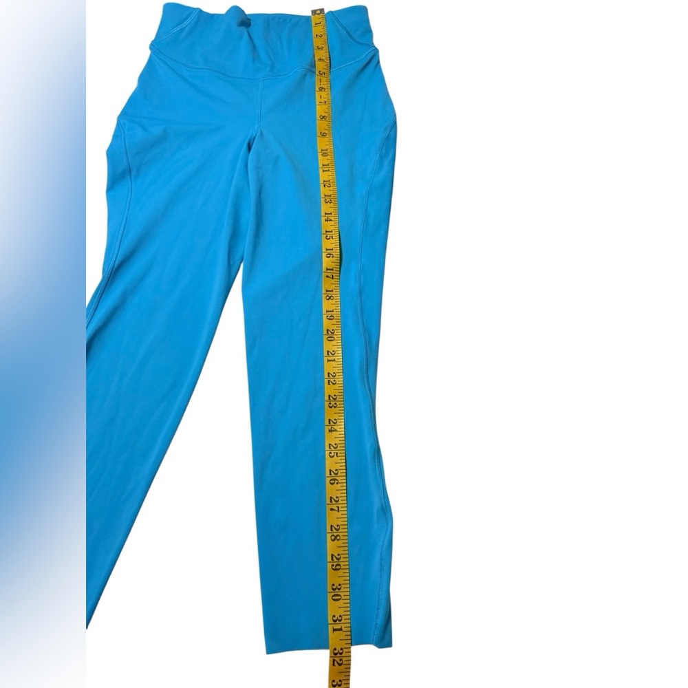 Lululemon High-Rise Leggings 28” Turquoise Blue | Buttery Soft Nulu - Picture 6 of 7